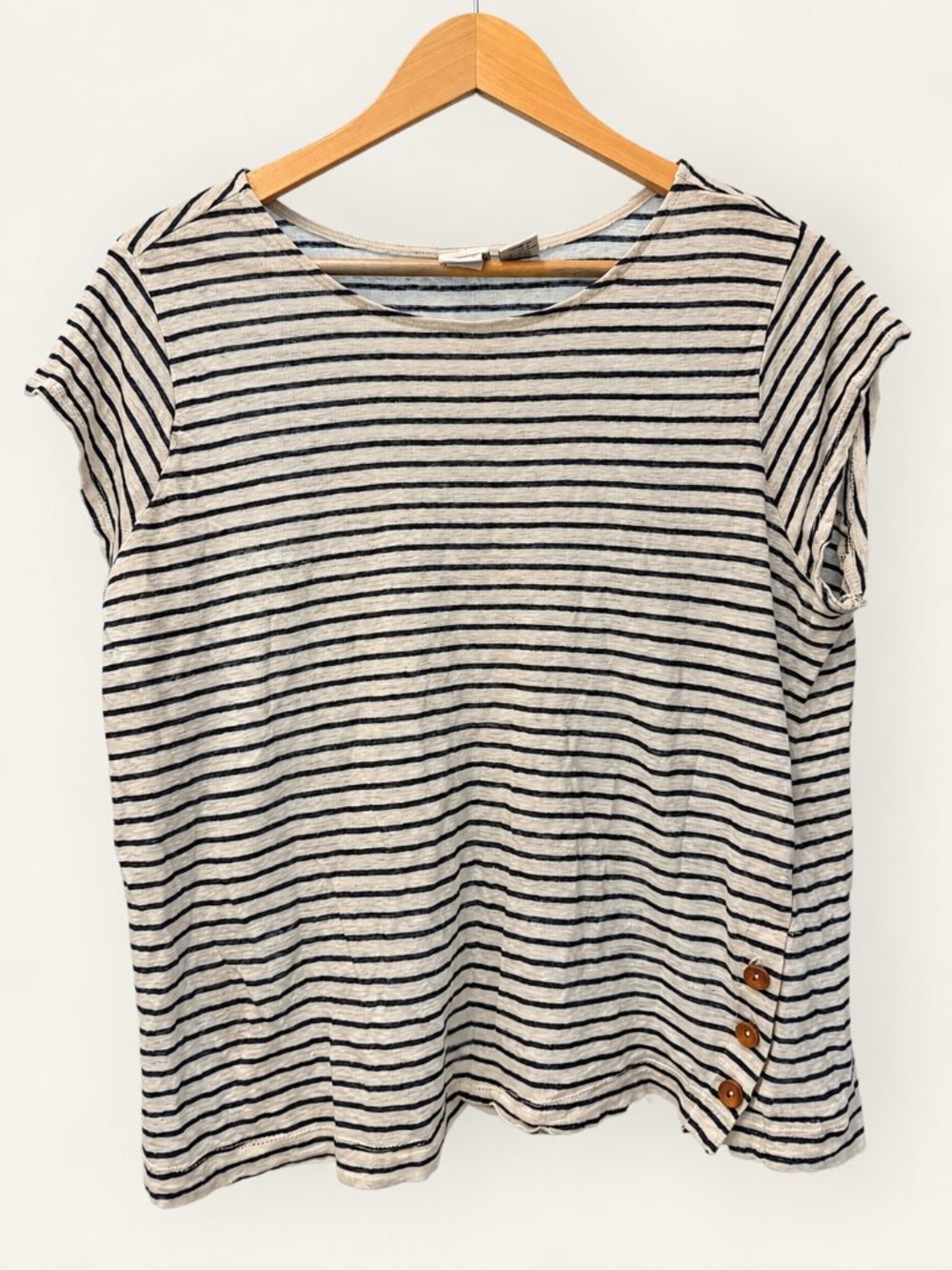 Linen Striped Top